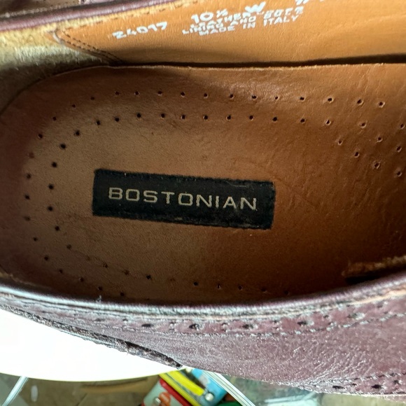 Vintage Brown Leather Bostonian High End Oxford Dress Shoes Men’s 10.5 MINTY - Picture 8 of 8